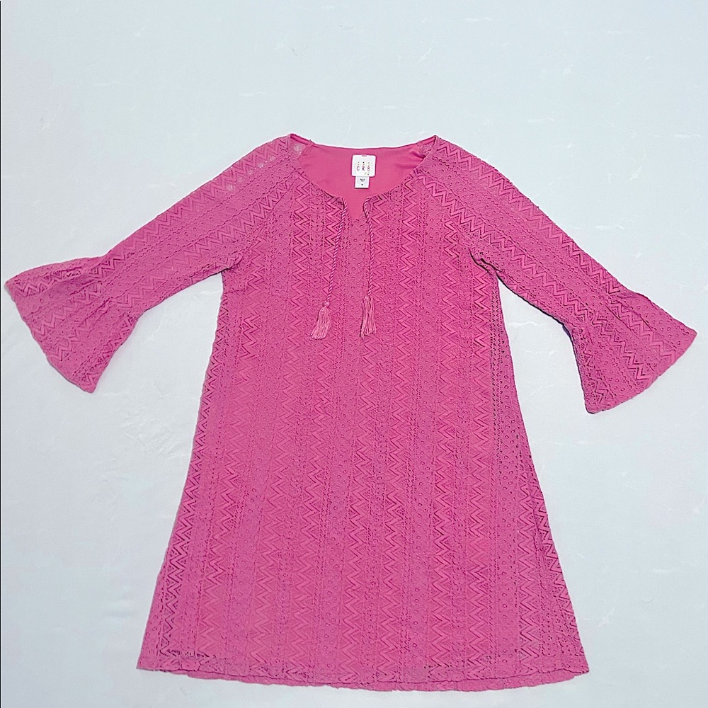 Girls Pink Boho Dress Size 14